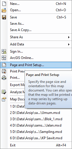 Blogs Cara Export Map Ke Pdf Atau Dari Arcmap Samsul Muarrif